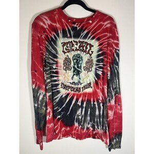 GRAIL red blue tie-dye vintage LS Dropdead tour graphic L streetwear tshirt